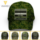 Personalized Estonian Soldier Camo Peaked Cap Printed 22MAR-LN09