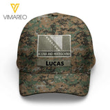 Personalized Bosnia and Herzegovina
 Soldier Camo Peaked Cap Printed 22MAR-LN09