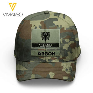 Personalized Albanian Soldier Camo Peaked Cap Printed 22MAR-LN09