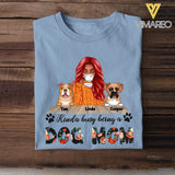 PERSONALIZED KINDA BUSY BEING A DOG MOM TSHIRT QTTQ1003