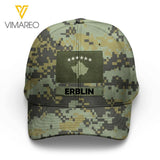Personalized Kosovo Camo Peaked Cap Printed 22MAR-LN11