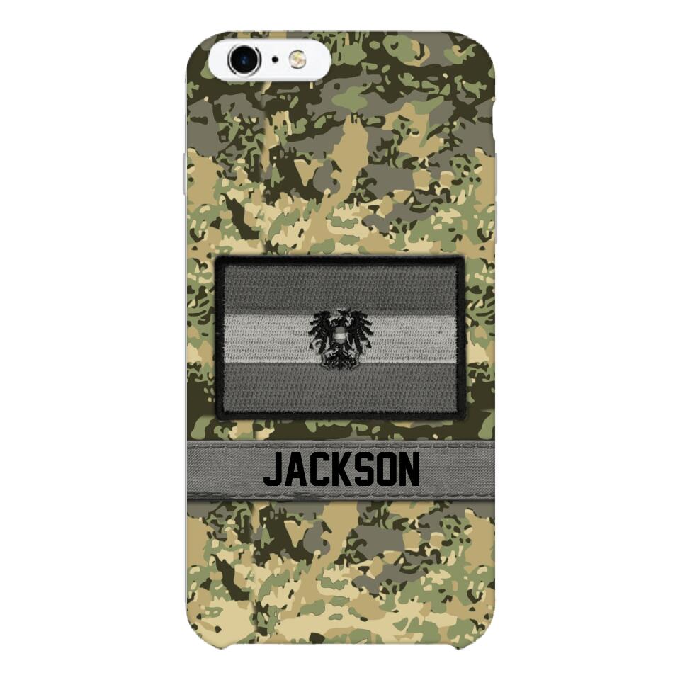 Personalized Austrian Soldier Camo Phone Case Printed 22MAR-MQ11