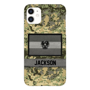 Personalized Austrian Soldier Camo Phone Case Printed 22MAR-MQ11