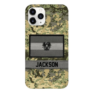 Personalized Austrian Soldier Camo Phone Case Printed 22MAR-MQ11