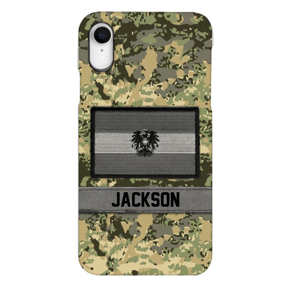 Personalized Austrian Soldier Camo Phone Case Printed 22MAR-MQ11