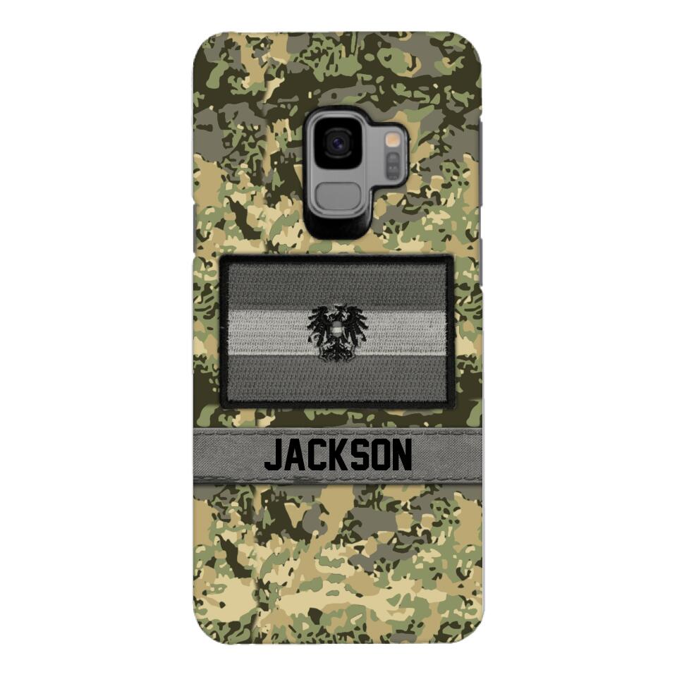 Personalized Austrian Soldier Camo Phone Case Printed 22MAR-MQ11