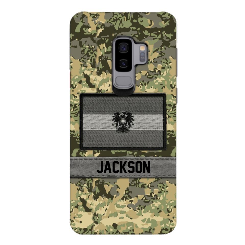 Personalized Austrian Soldier Camo Phone Case Printed 22MAR-MQ11
