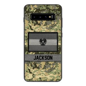 Personalized Austrian Soldier Camo Phone Case Printed 22MAR-MQ11