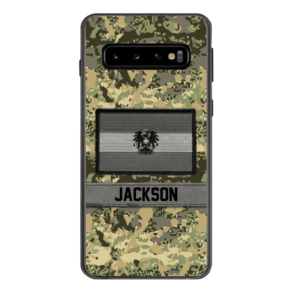 Personalized Austrian Soldier Camo Phone Case Printed 22MAR-MQ11