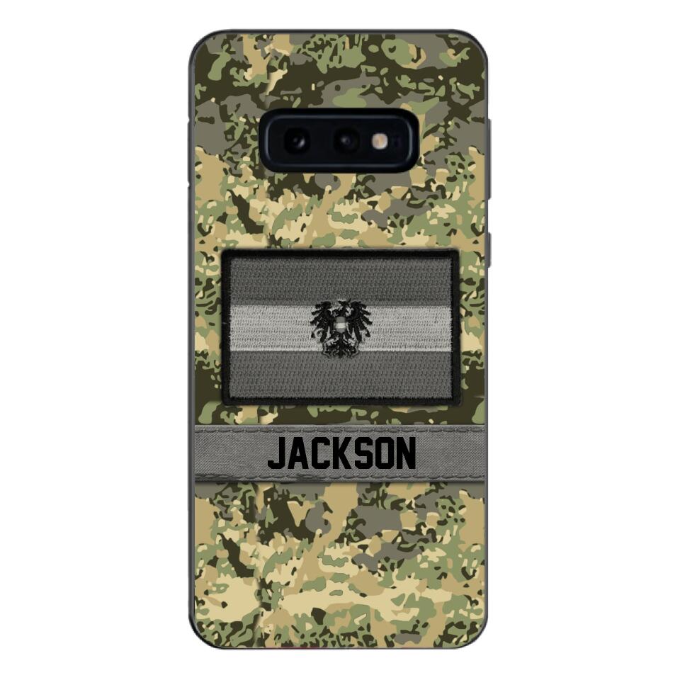 Personalized Austrian Soldier Camo Phone Case Printed 22MAR-MQ11