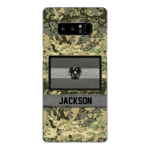 Personalized Austrian Soldier Camo Phone Case Printed 22MAR-MQ11