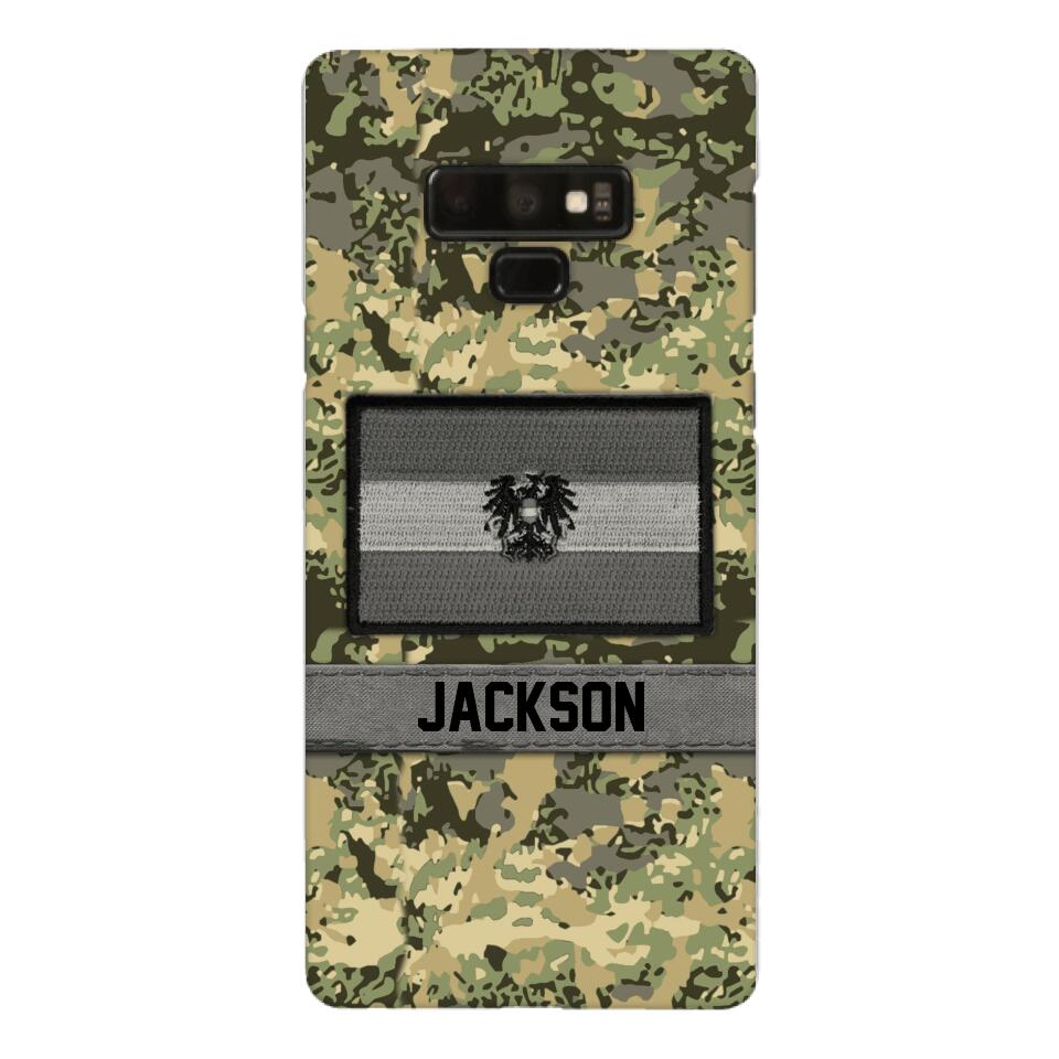 Personalized Austrian Soldier Camo Phone Case Printed 22MAR-MQ11