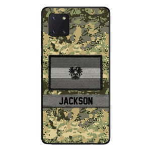 Personalized Austrian Soldier Camo Phone Case Printed 22MAR-MQ11
