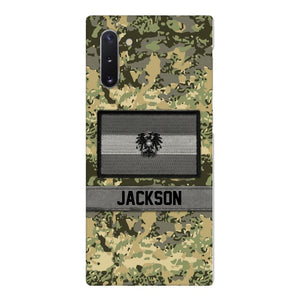 Personalized Austrian Soldier Camo Phone Case Printed 22MAR-MQ11