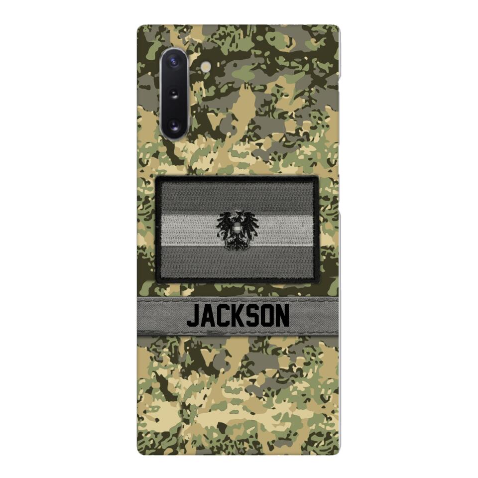 Personalized Austrian Soldier Camo Phone Case Printed 22MAR-MQ11