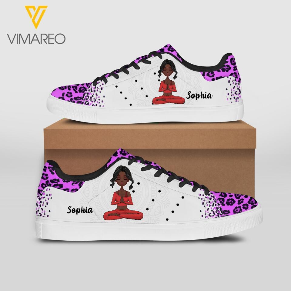 Personalized Yoga Girl Lowtop Shoes Printed DMTN1503