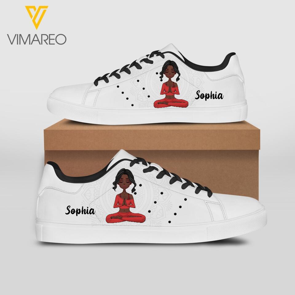 Personalized Yoga Girl Lowtop Shoes Printed DMTN1503