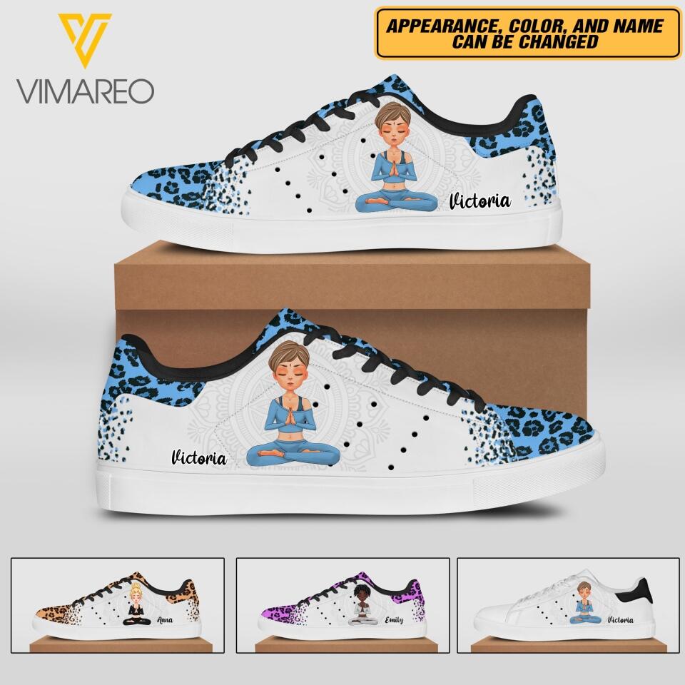 Personalized Yoga Girl Lowtop Shoes Printed DMTN1503