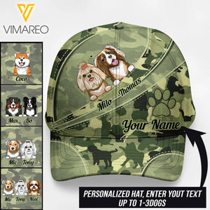 Personalized Dog Breed Camo Peaked Cap DMTQ1503