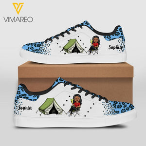 Personalized Camping Girl Lowtop Shoes Printed DMHC1503
