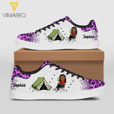 Personalized Camping Girl Lowtop Shoes Printed DMHC1503