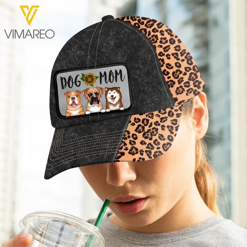 DH Personalized Dog Mom Peaked Cap Printed DT15