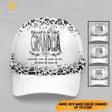 Personalized Blessed To Be Called Grandma Kid Name Peaked Cap DMMQ1603