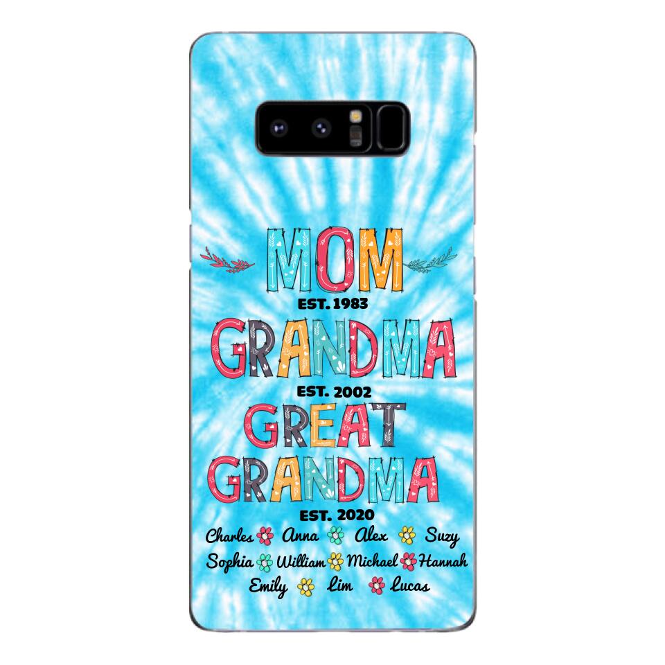 Personalized Mom Grandma Kid Name Phonecase MTDT1703