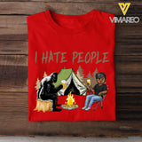 PERSONALIZED I HATE PEOPLE CAMPING BIGFOOT TSHIRT QTDT1803