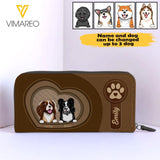 PERSONALIZED DOG LEATHER WALLET 3N