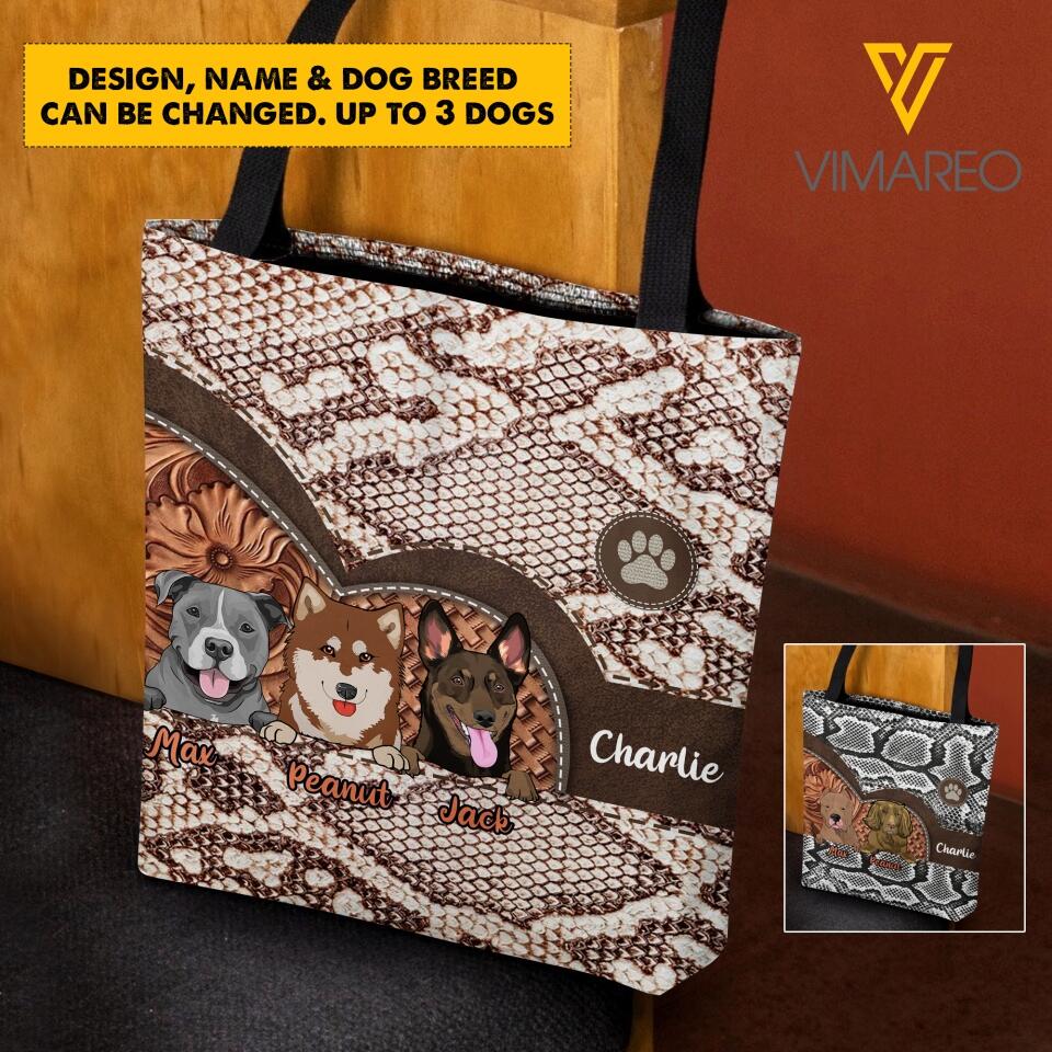 PERSONALIZED DOG TOTE BAG 22MAR-HC18