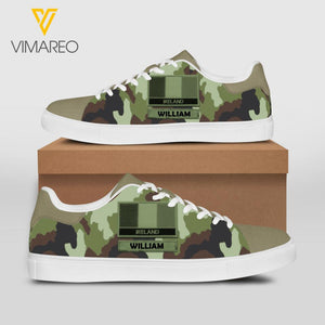 Personalized Irish Soldier Leather Shoes 22MAR-LN18