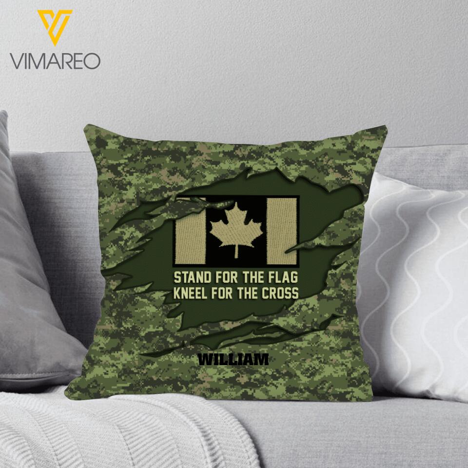 PERSONALIZED CANADIAN VETERAN CAMO PILLOW QTTQ1903