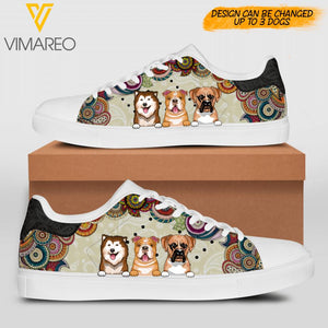 Personalized Dog Lover Leather Shoes 22MAR-MQ18