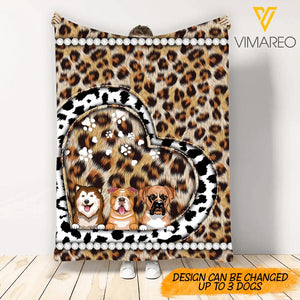 Personalized Dog Lover Quilt Blanket Printed 22MAR-MQ18