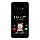 PERSONALIZED DOG IS CALLING I MUST GO PHONECASE QTDT2103