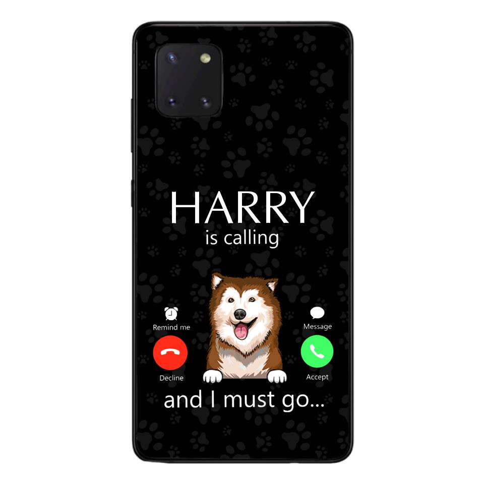 PERSONALIZED DOG IS CALLING I MUST GO PHONECASE QTDT2103