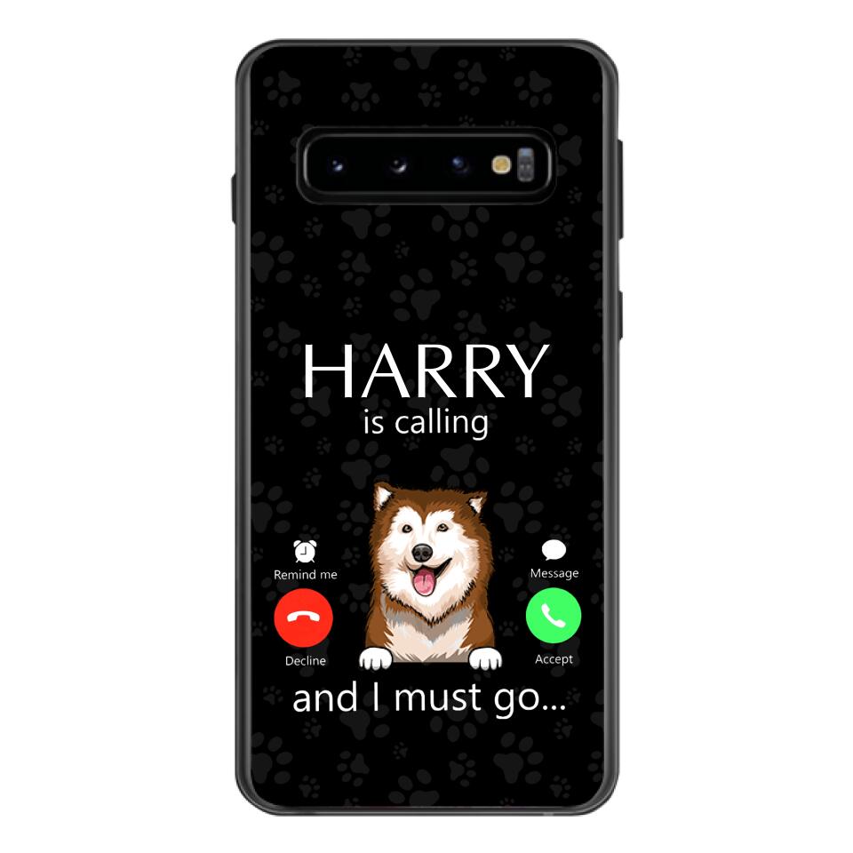 PERSONALIZED DOG IS CALLING I MUST GO PHONECASE QTDT2103