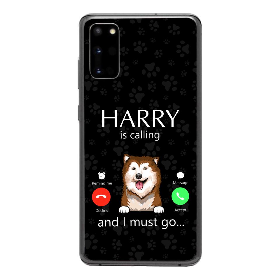 PERSONALIZED DOG IS CALLING I MUST GO PHONECASE QTDT2103