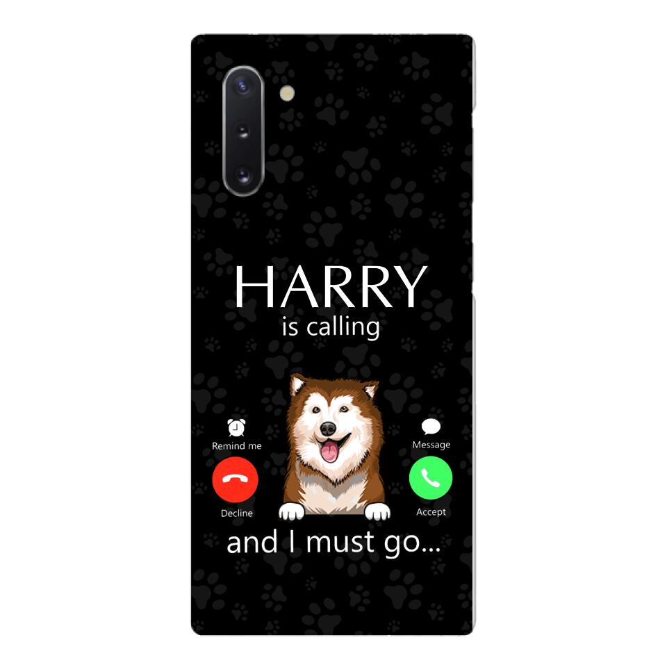 PERSONALIZED DOG IS CALLING I MUST GO PHONECASE QTDT2103