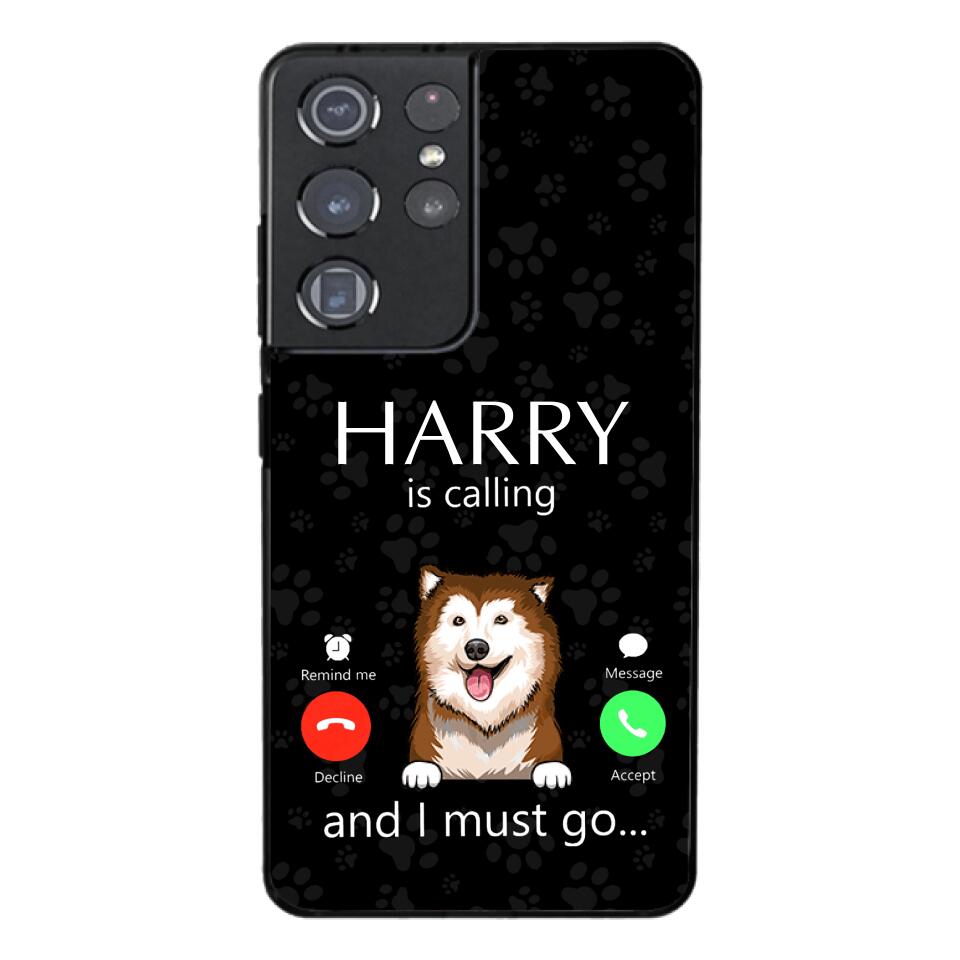 PERSONALIZED DOG IS CALLING I MUST GO PHONECASE QTDT2103