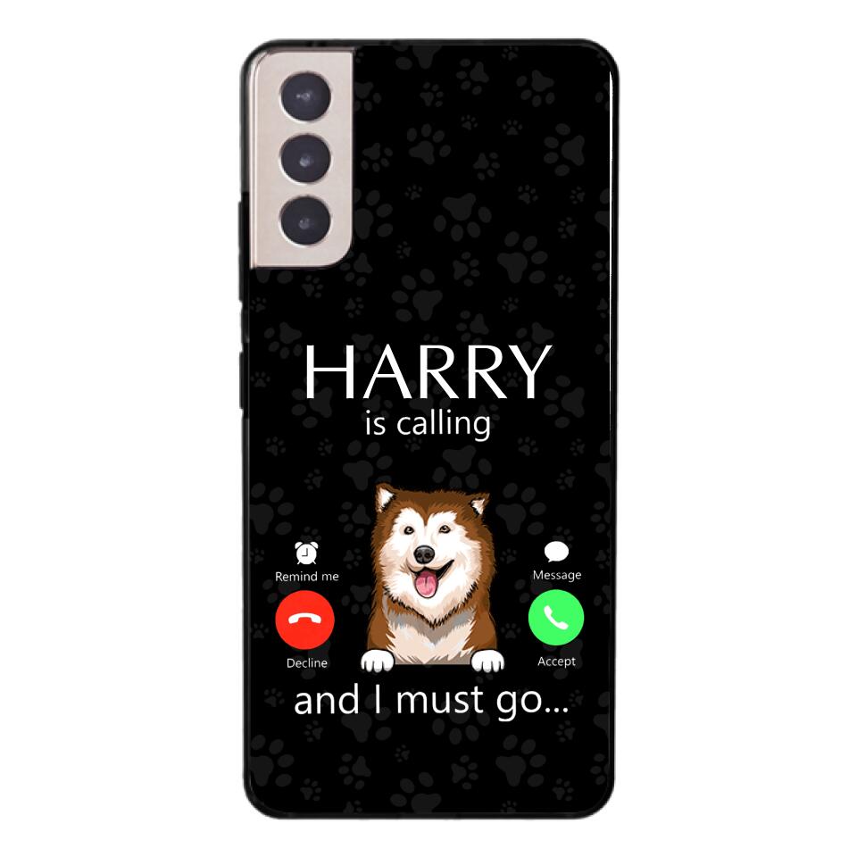PERSONALIZED DOG IS CALLING I MUST GO PHONECASE QTDT2103