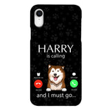 PERSONALIZED DOG IS CALLING I MUST GO PHONECASE QTDT2103