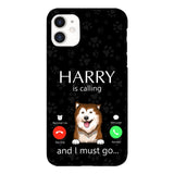 PERSONALIZED DOG IS CALLING I MUST GO PHONECASE QTDT2103