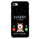 PERSONALIZED DOG IS CALLING I MUST GO PHONECASE QTDT2103