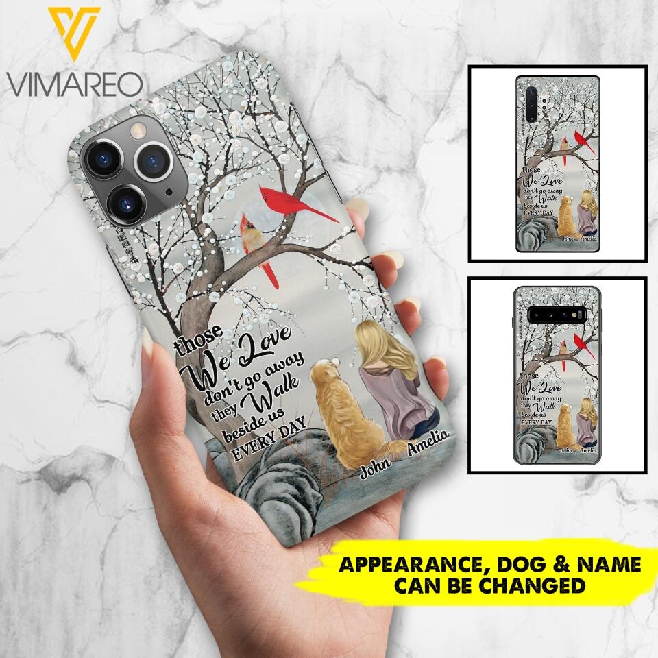 PERSONALIZED THOSE WE LOVE DOG LOVERS PHONECASE QTHC2103
