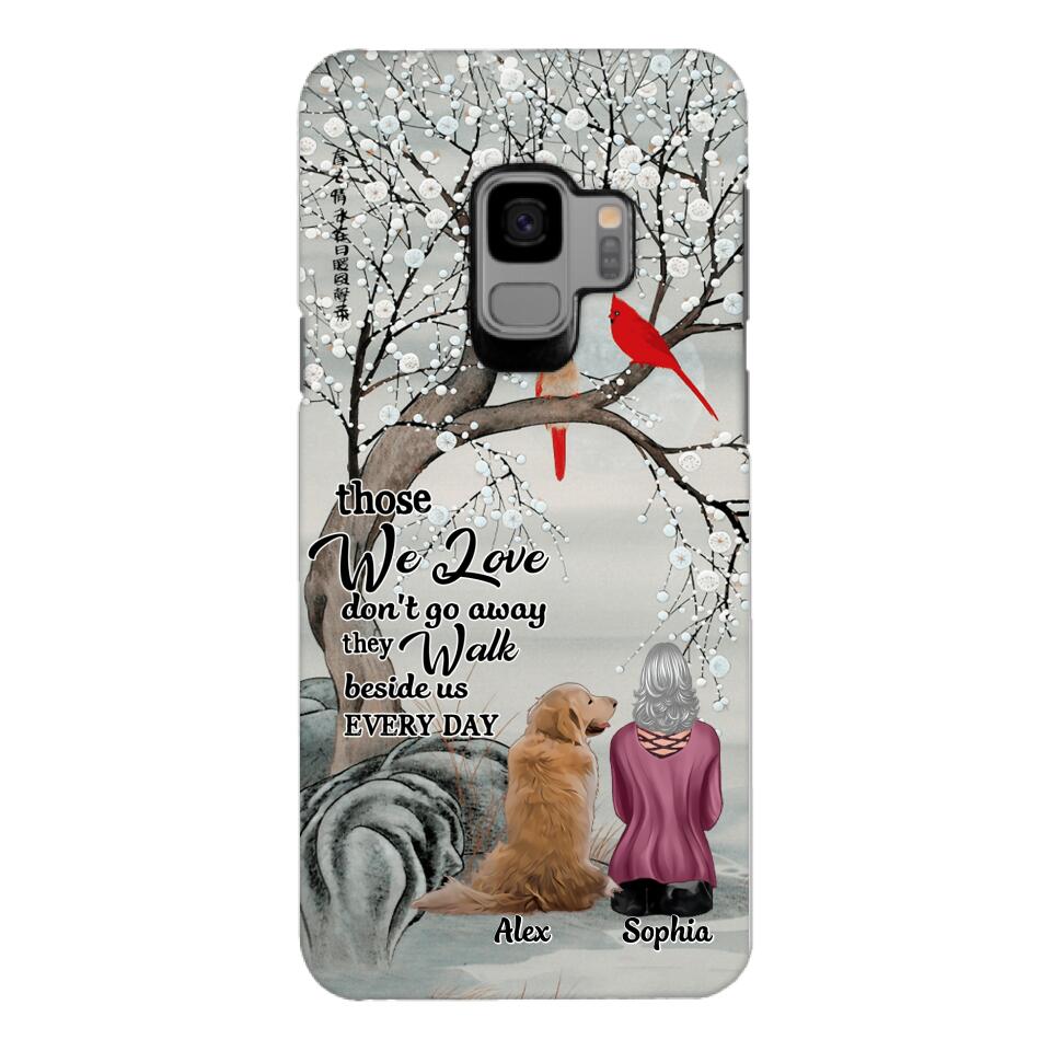 PERSONALIZED THOSE WE LOVE DOG LOVERS PHONECASE QTHC2103
