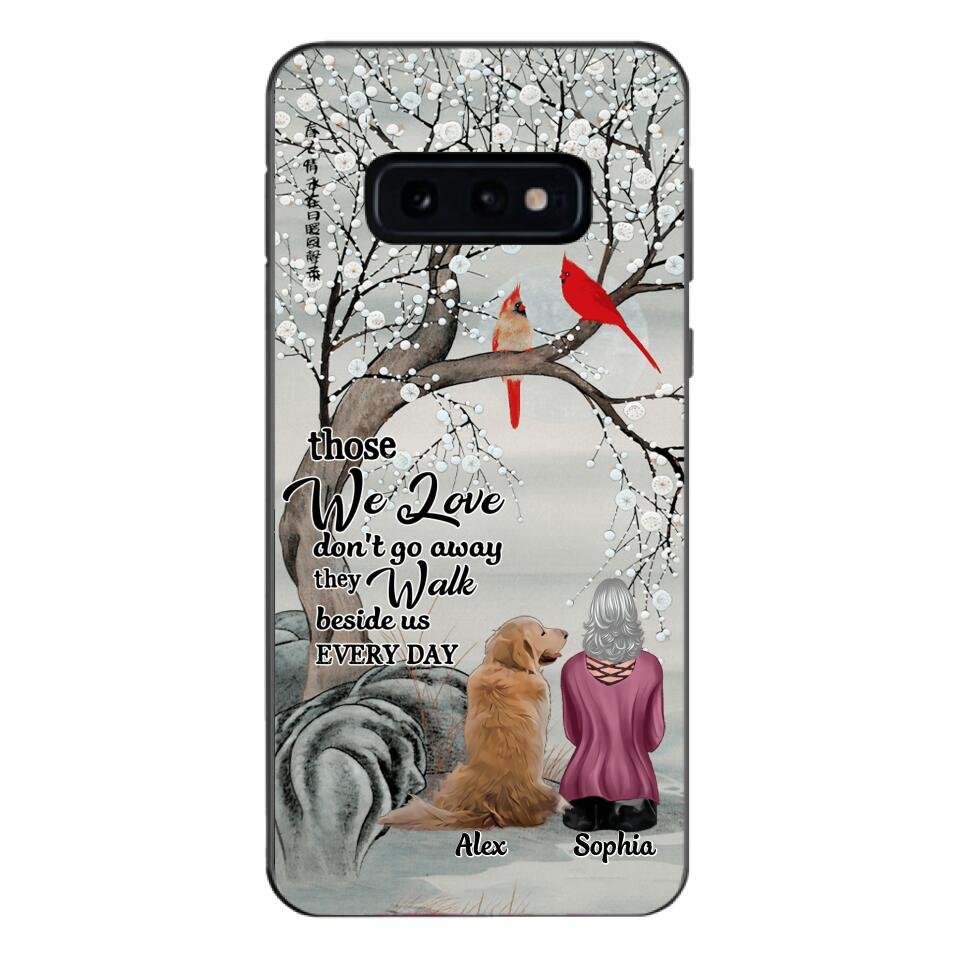 PERSONALIZED THOSE WE LOVE DOG LOVERS PHONECASE QTHC2103