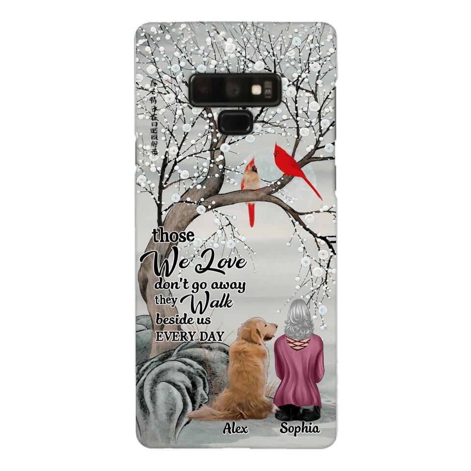 PERSONALIZED THOSE WE LOVE DOG LOVERS PHONECASE QTHC2103
