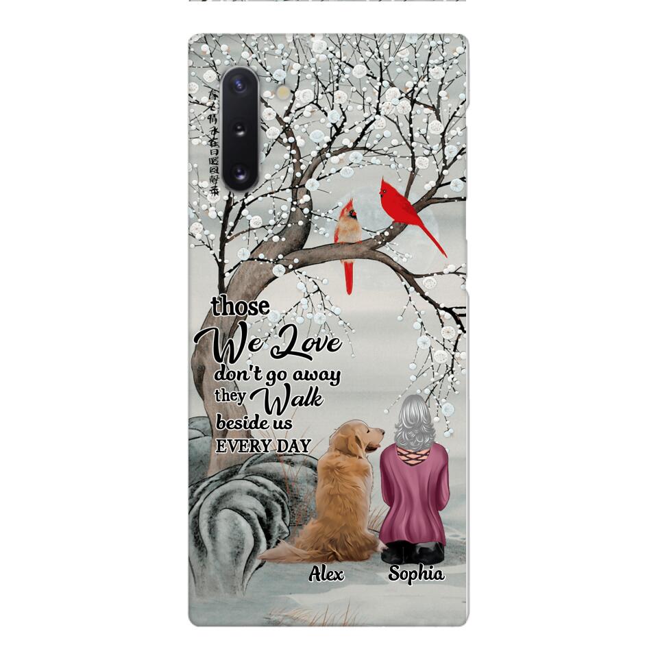 PERSONALIZED THOSE WE LOVE DOG LOVERS PHONECASE QTHC2103